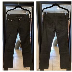 Straight Leg Black Denim Jeans